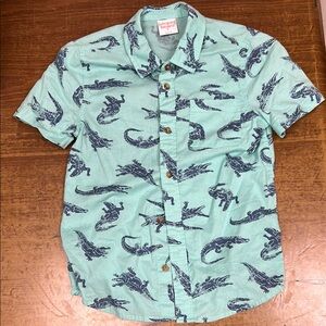 Jumping Beans Blue Casual Button Down Shirt Boys Size 8